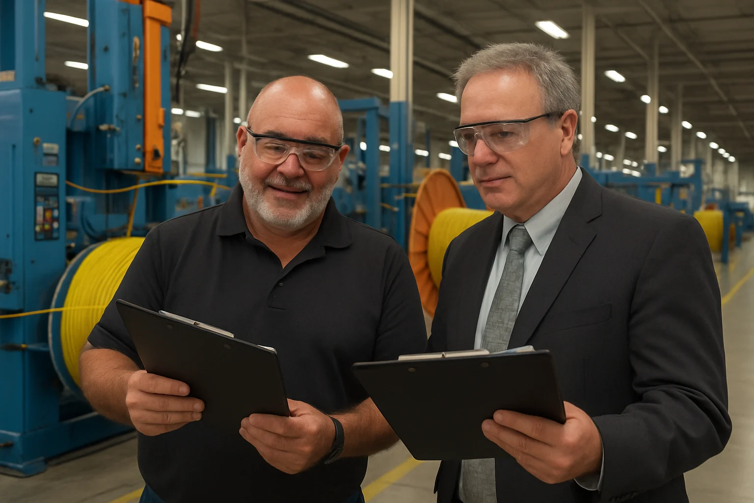 Dan and Gary at Plant